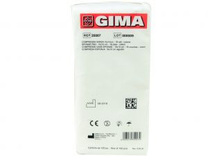 GI-35007 - COMPRESSA GARZA 10x10cm cotone - 10 pacchi da 100