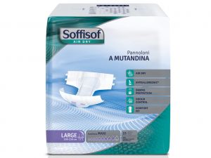 GI-36711 - PANNOLONI SOFFISOFT AIR DRY - incontinenza forte - large
