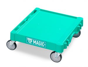 T09060400 Base Magic Mini - Verde - Ruote Ø 100 Mm