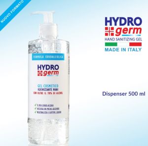 T799052-NEW Hydrogerm Gel cosmetico igienizzante mani 500ml. con oltre il 70% di soluzione alcolica