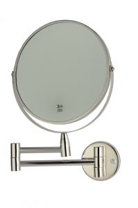 T130110 Specchio ingranditore con lente 3x acciaio inox AISI 304 brillante